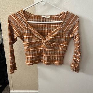 Orange crop top, Size S